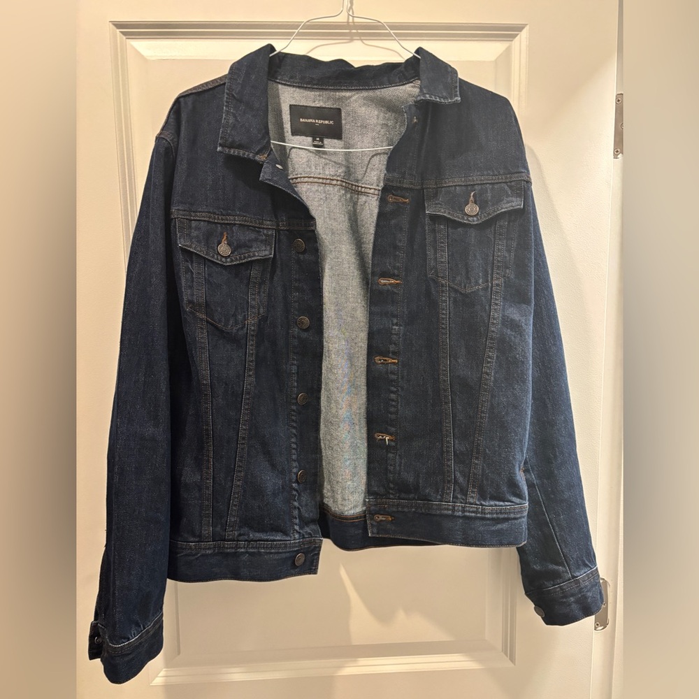 Banana Republic Men’s Dark Jean Jacket -